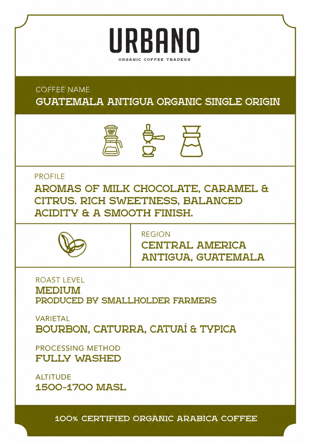 Guatemala Antigua Organic Single Origin